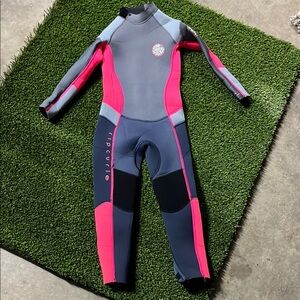 Rip Curl Kids Wetsuit - Pink and Gray